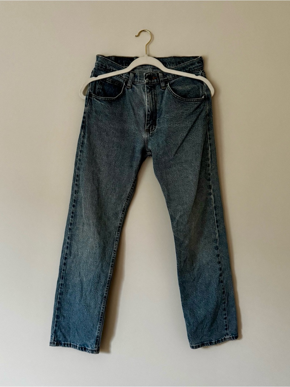 Vintage Wrangler Y2K Neo Straight Leg Jeans, Light Wash – Size 29x30 - Picture 1 of 7